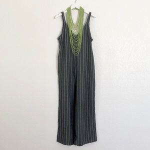 NWT Wide Leg Pinstripe Jumpsuit WITH POCKETS Sz M